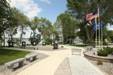 Freedom Shore Park and Veteran's Memorial Monuments