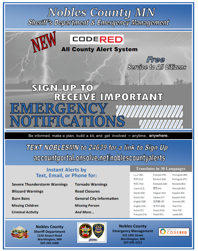 How to sign up for CodeRED notifications